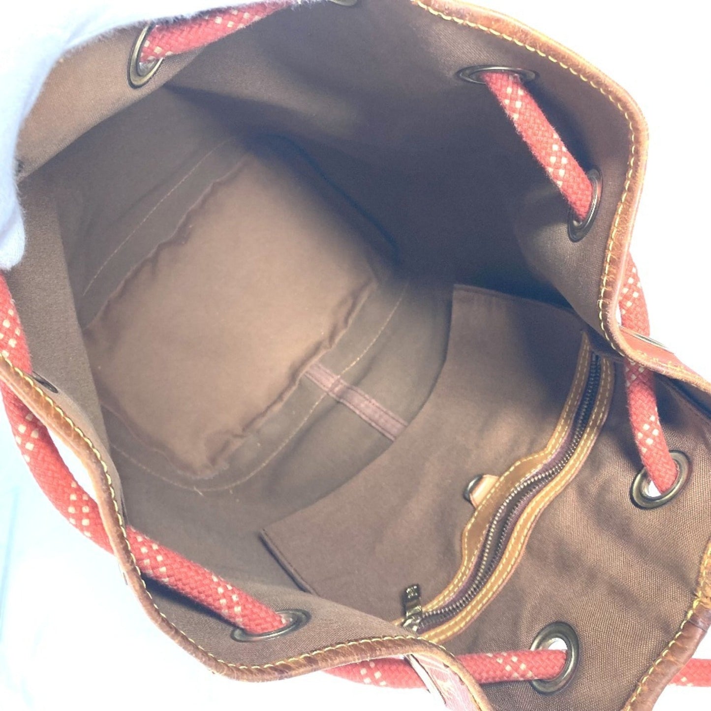 Louis Vuitton Brown Pvc Leather Shoulder Bag