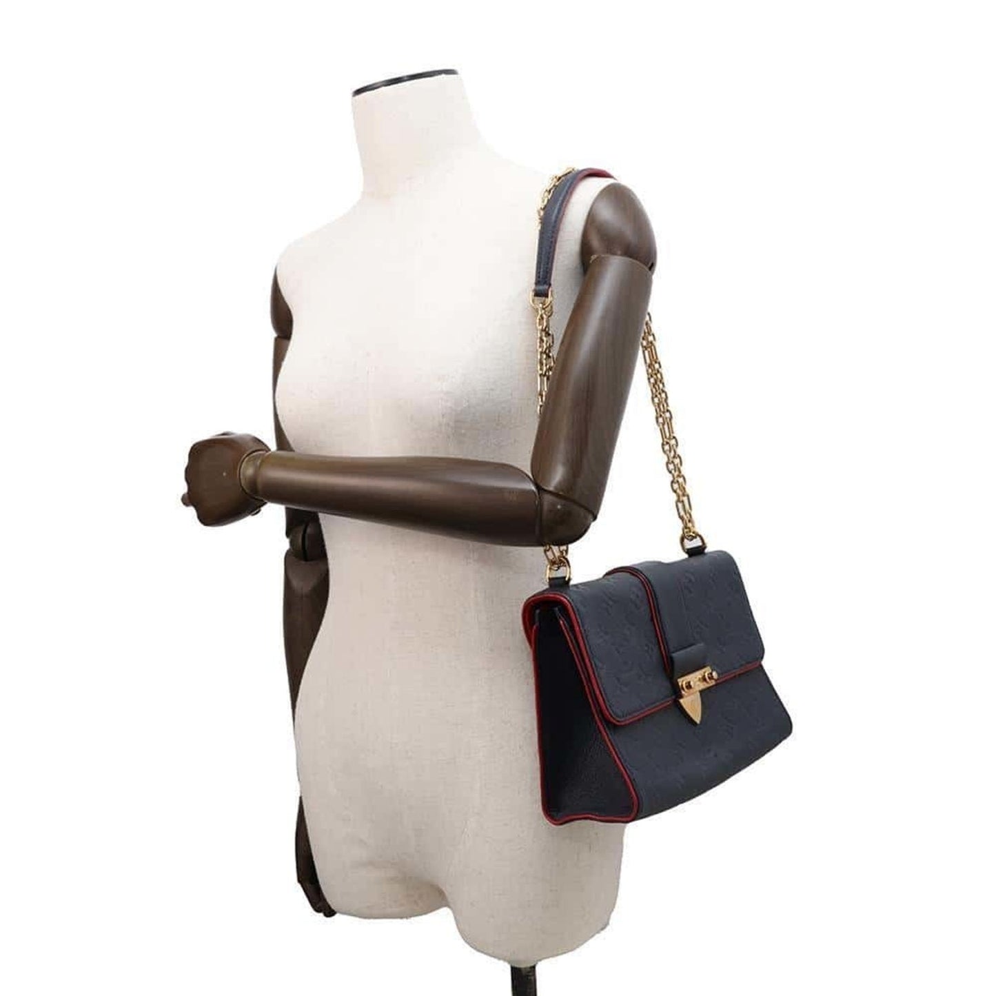 Louis Vuitton Monogram Empreinte Navy Red Color Monogram Empreinte Shoulder Bag