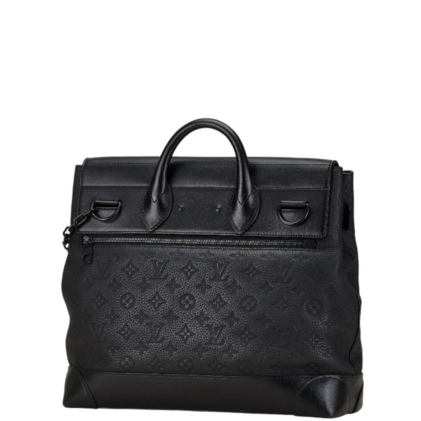 Louis Vuitton Black Noir Leather Handbag Shoulder Bag