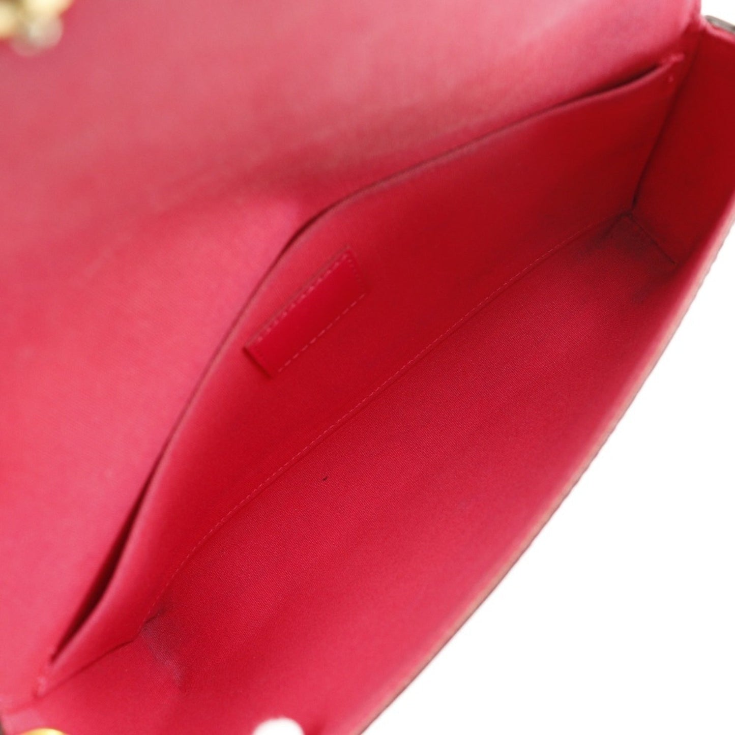 Louis Vuitton Monogram Vernis Hot Pink Monogram Vernis Chain/Shoulder Wallet