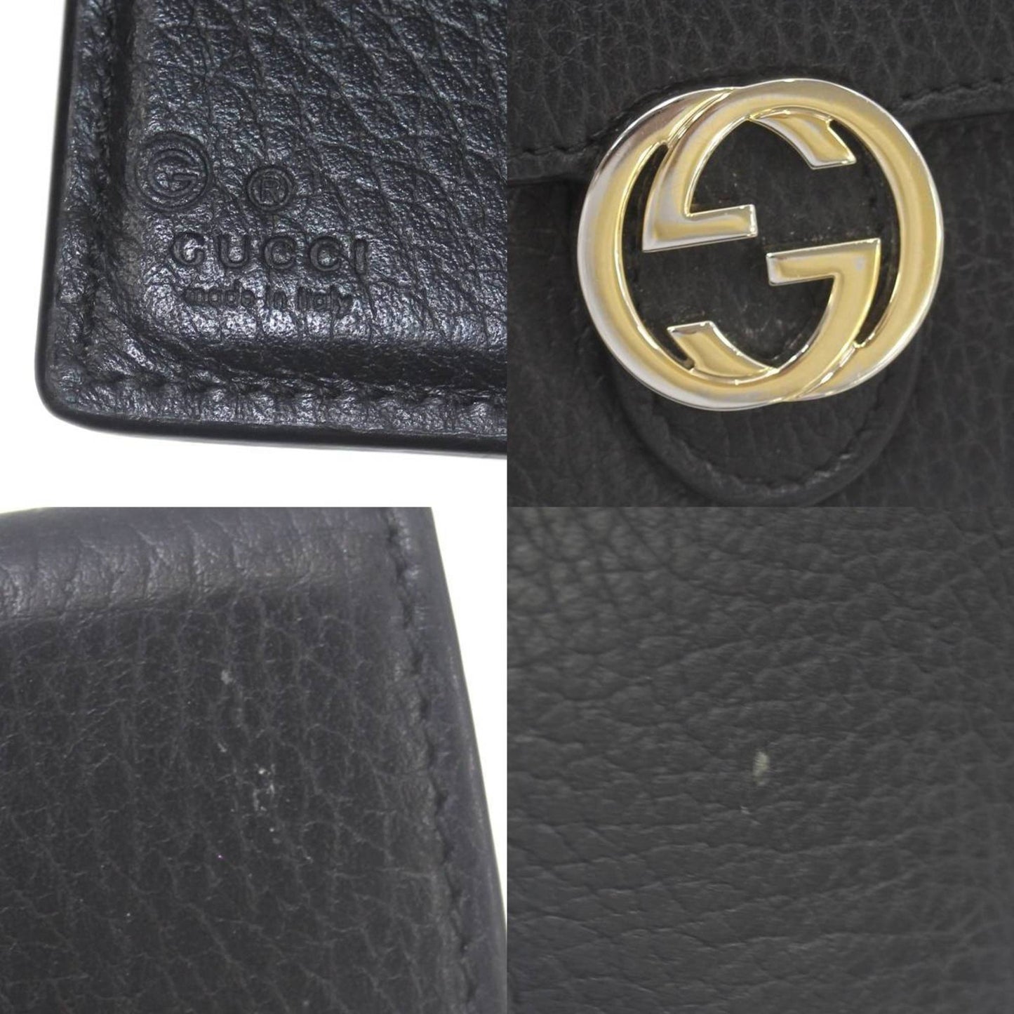 Gucci Black Leather Wallet (Bi-Fold)