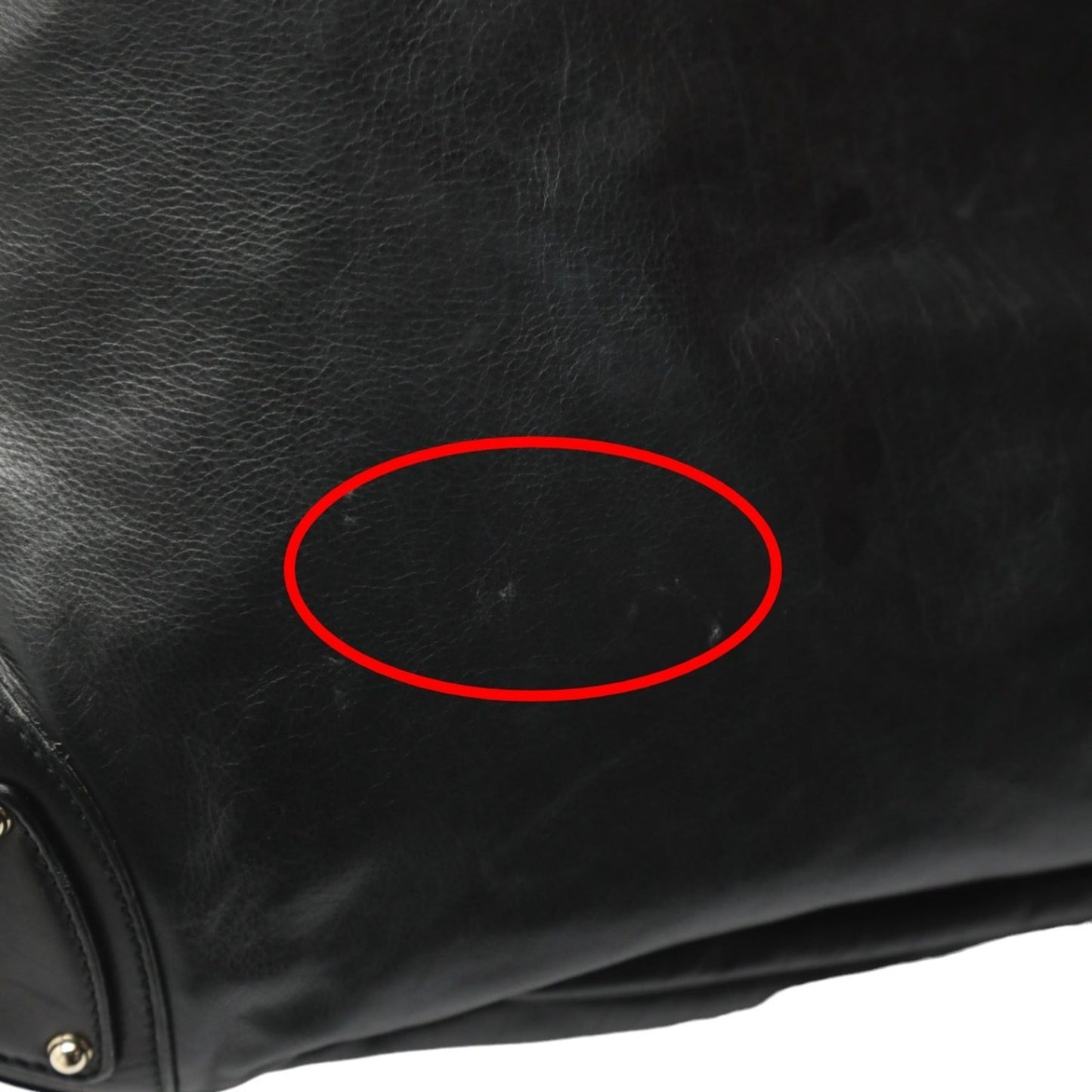 Gucci Black Leather Tote Bag