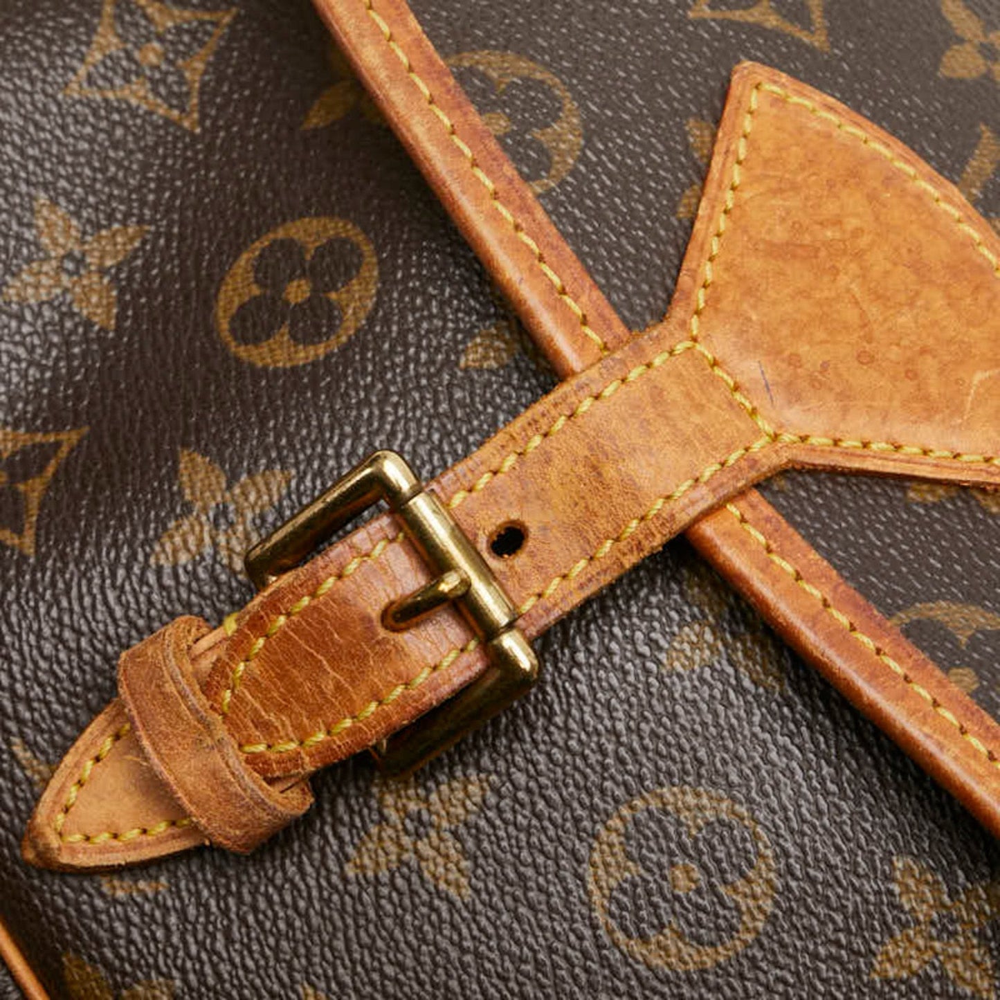 Louis Vuitton Monogram Brown Pvc Leather Shoulder Bag