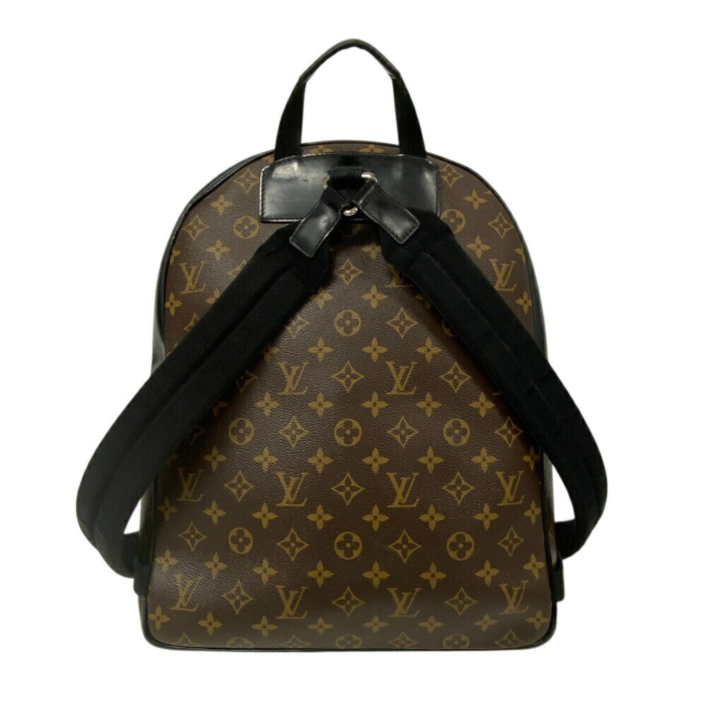 Louis Vuitton Monogram Black Brown Monogram Leather Backpack