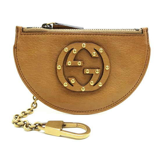 Gucci Brown Camel Leather Coin Purse/Coin Case ()