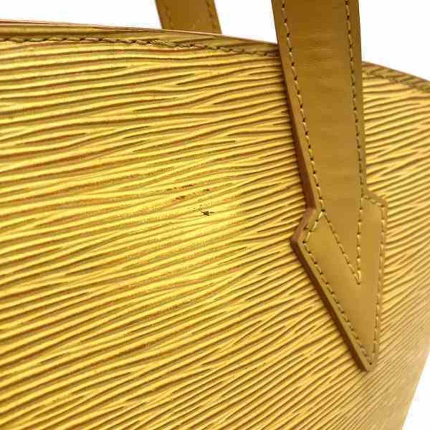 Louis Vuitton Epi Yellow Leather Shoulder Bag Tote Bag