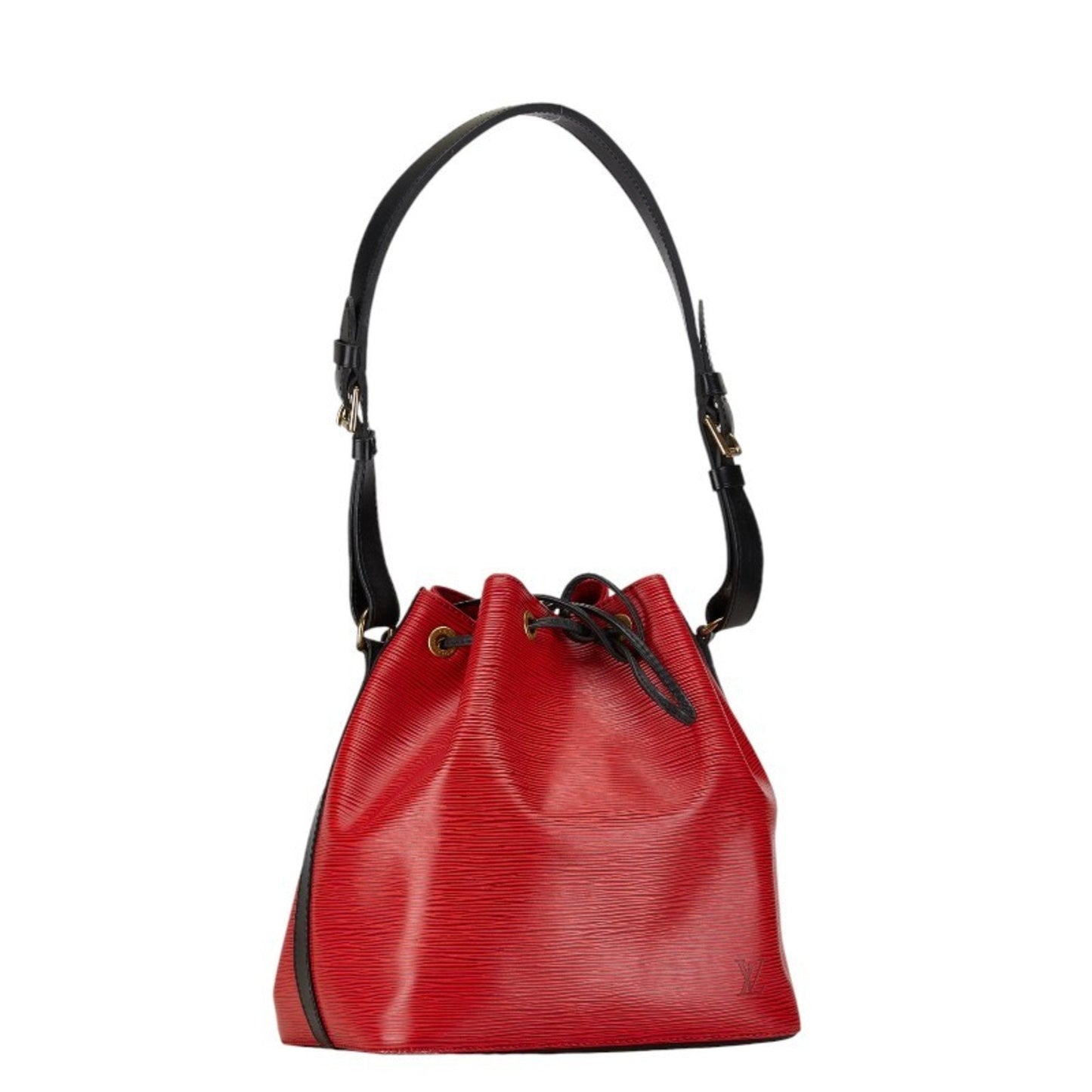 Louis Vuitton Castilian Red Noir Leather Shoulder Bag