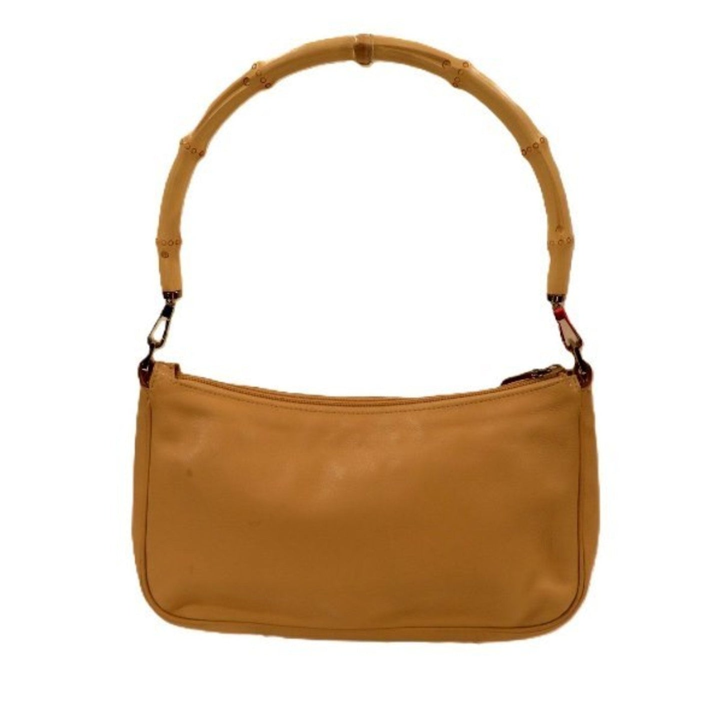 Gucci Bamboo Beige Leather Handbag