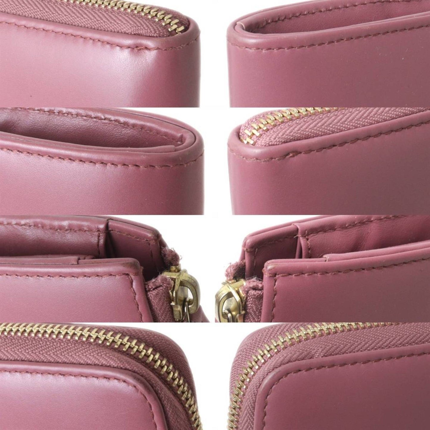 Gucci Pink Leather Long Wallet (Bi-Fold)