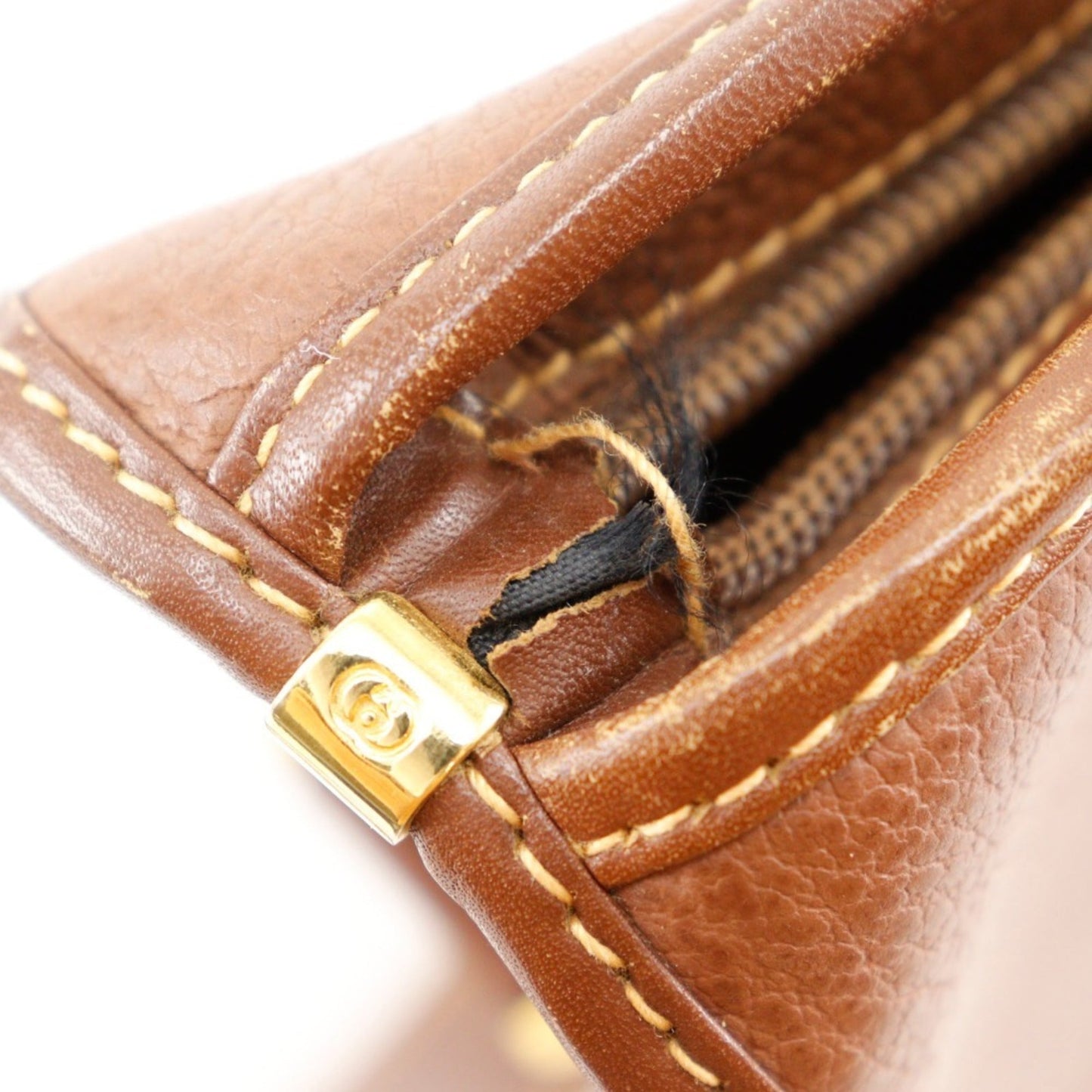 Gucci Brown Leather Shoulder Bag