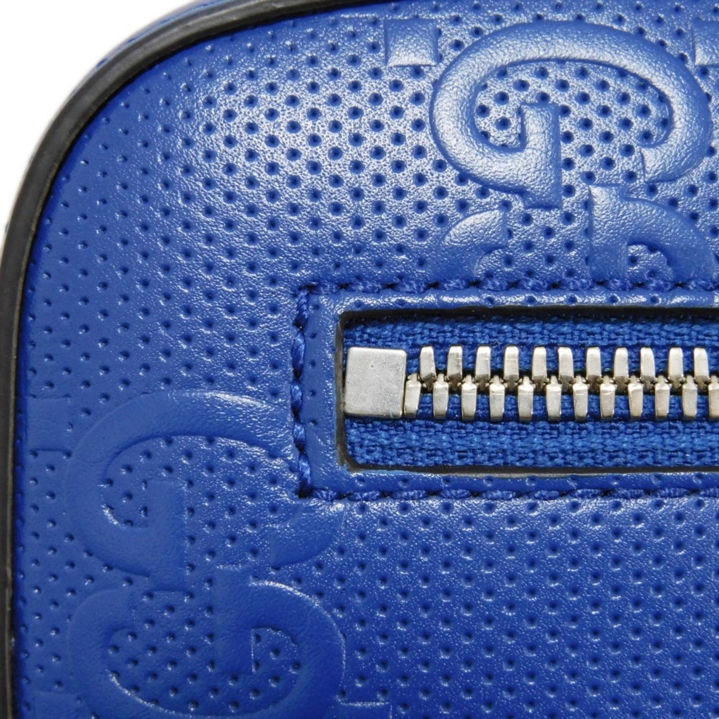 Gucci Blue Leather Shoulder Bag Sling Bag