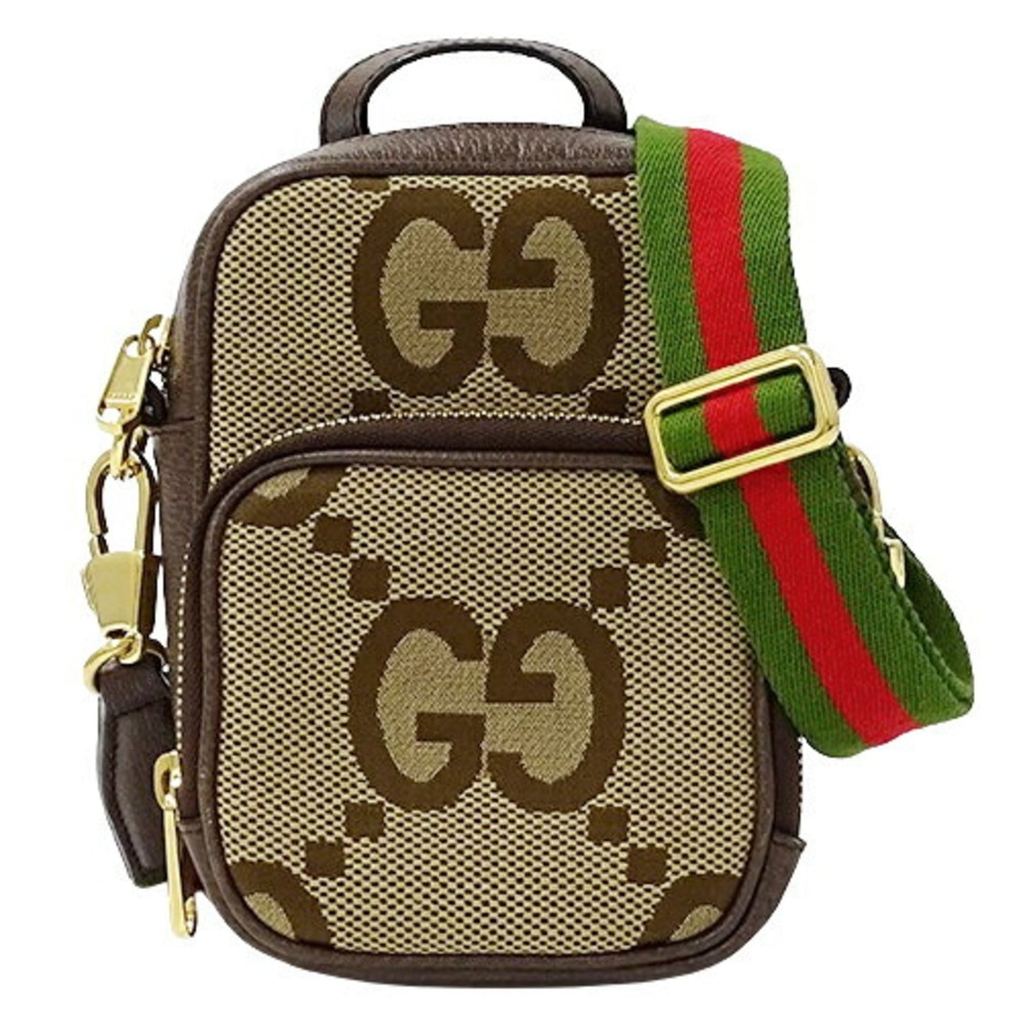 Gucci Beige Brown Gg Canvas Shoulder Bag