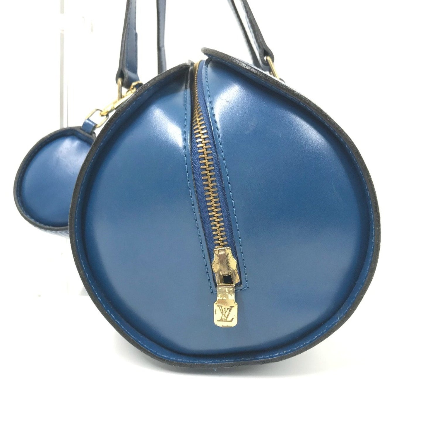 Louis Vuitton Blue Leather Shoulder Bag