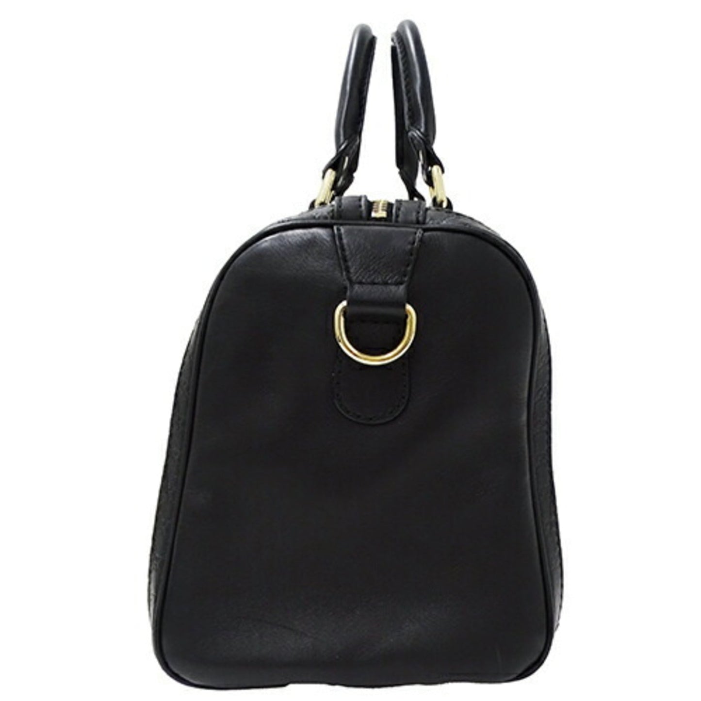 Gucci Microguccissima Black Leather Boston Bag Handbag Shoulder Bag