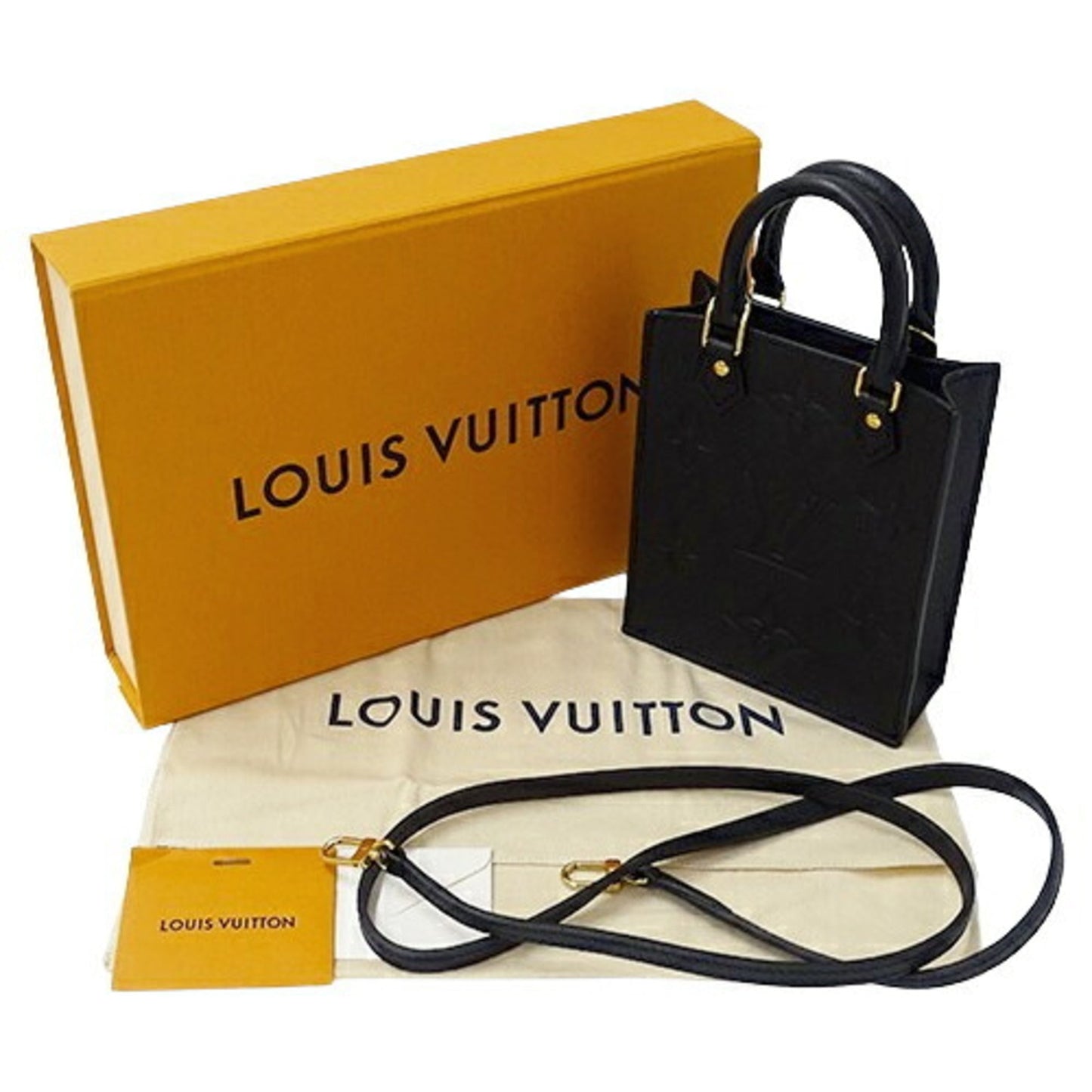 Louis Vuitton Black Noir Monogram Empreinte Handbag Shoulder Bag