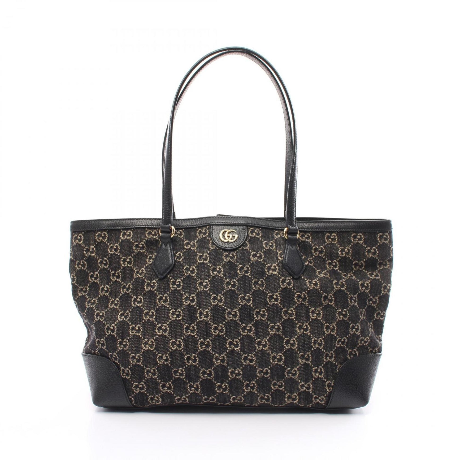 Gucci Gg Canvas Beige Black Gg Canvas Tote Bag ()