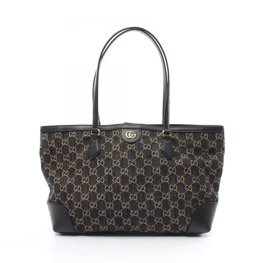 Gucci Gg Canvas Beige Black Gg Canvas Tote Bag ()