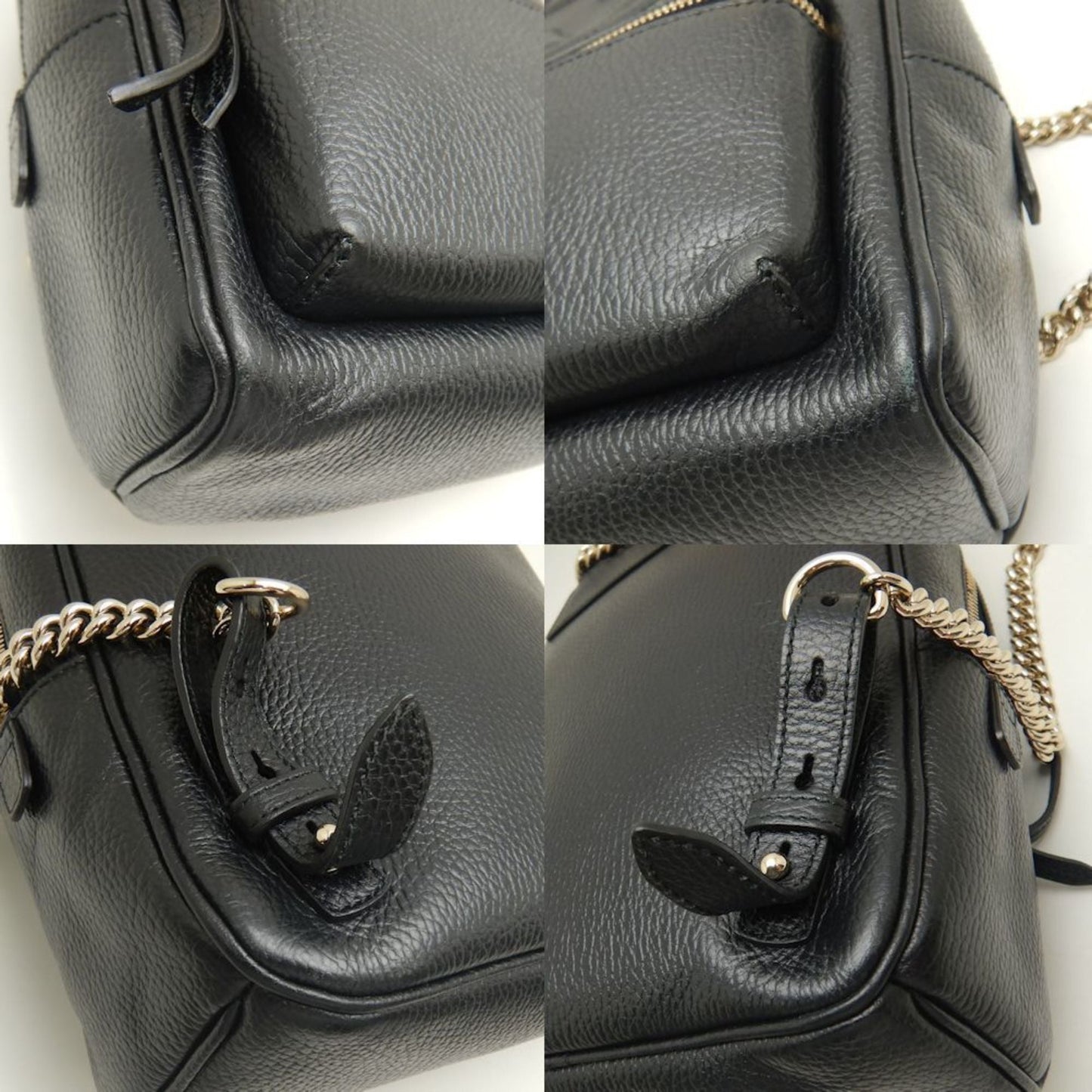 Gucci Soho Black Leather Backpack