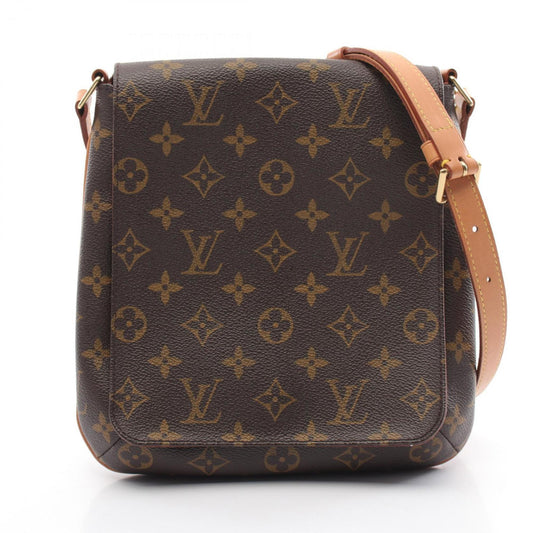 Louis Vuitton Brown Pvc Leather Shoulder Bag ()