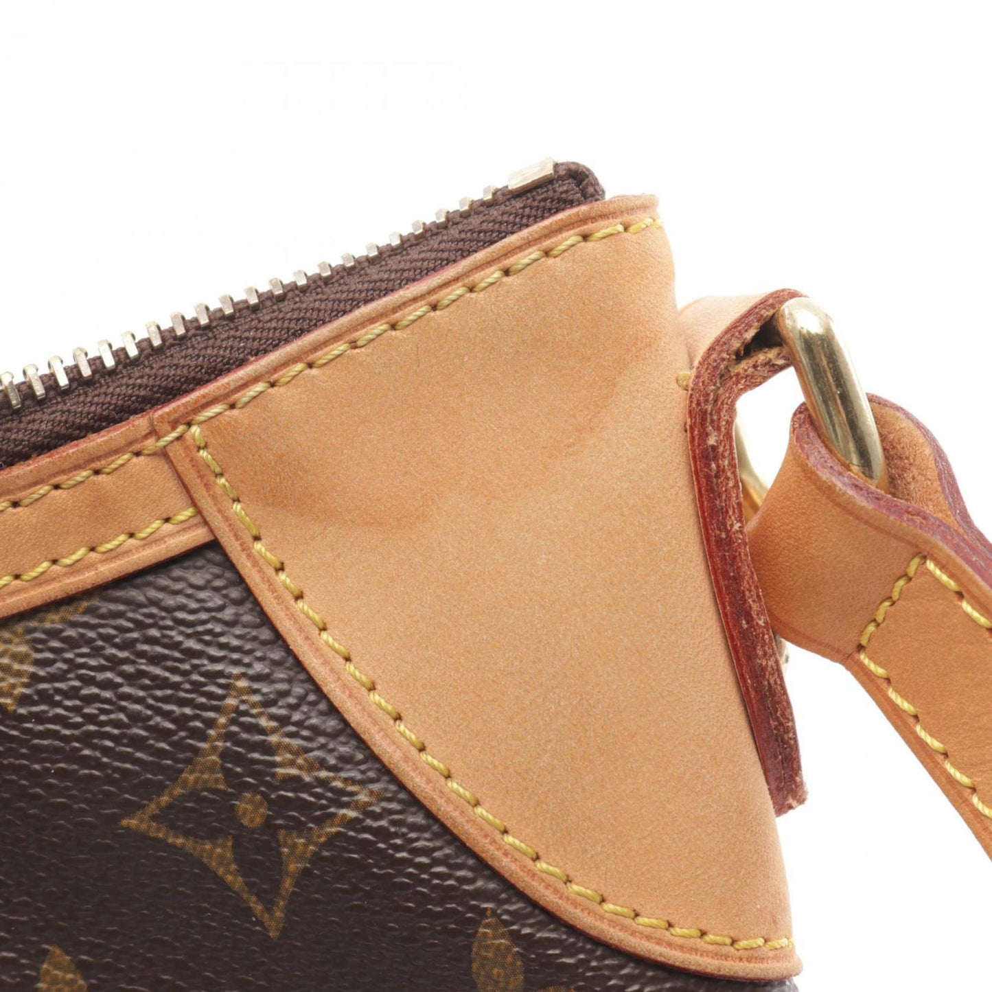 Louis Vuitton Brown Monogram Coated Canvas Leather Shoulder Bag