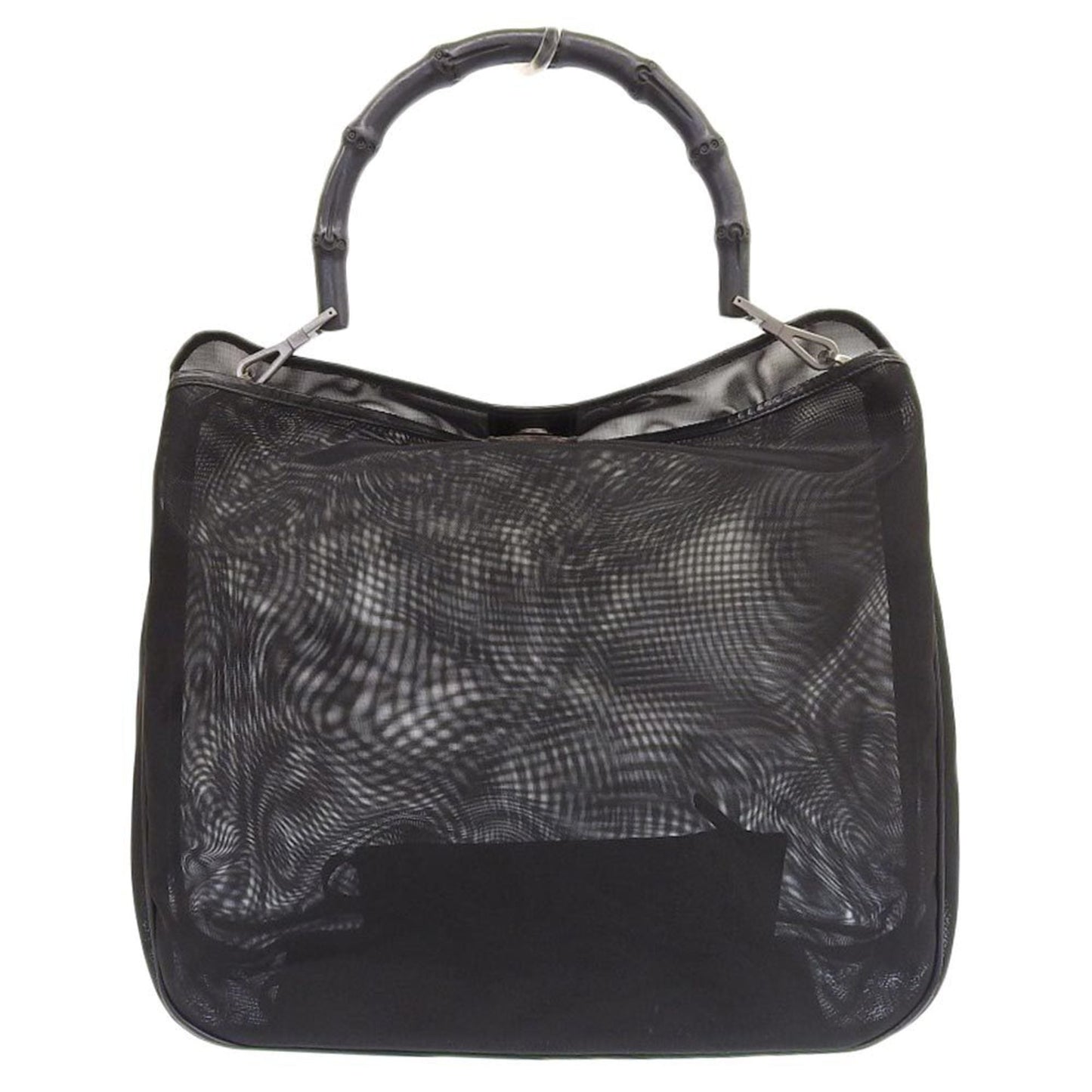 Gucci Black Mesh Handbag Tote Bag ()