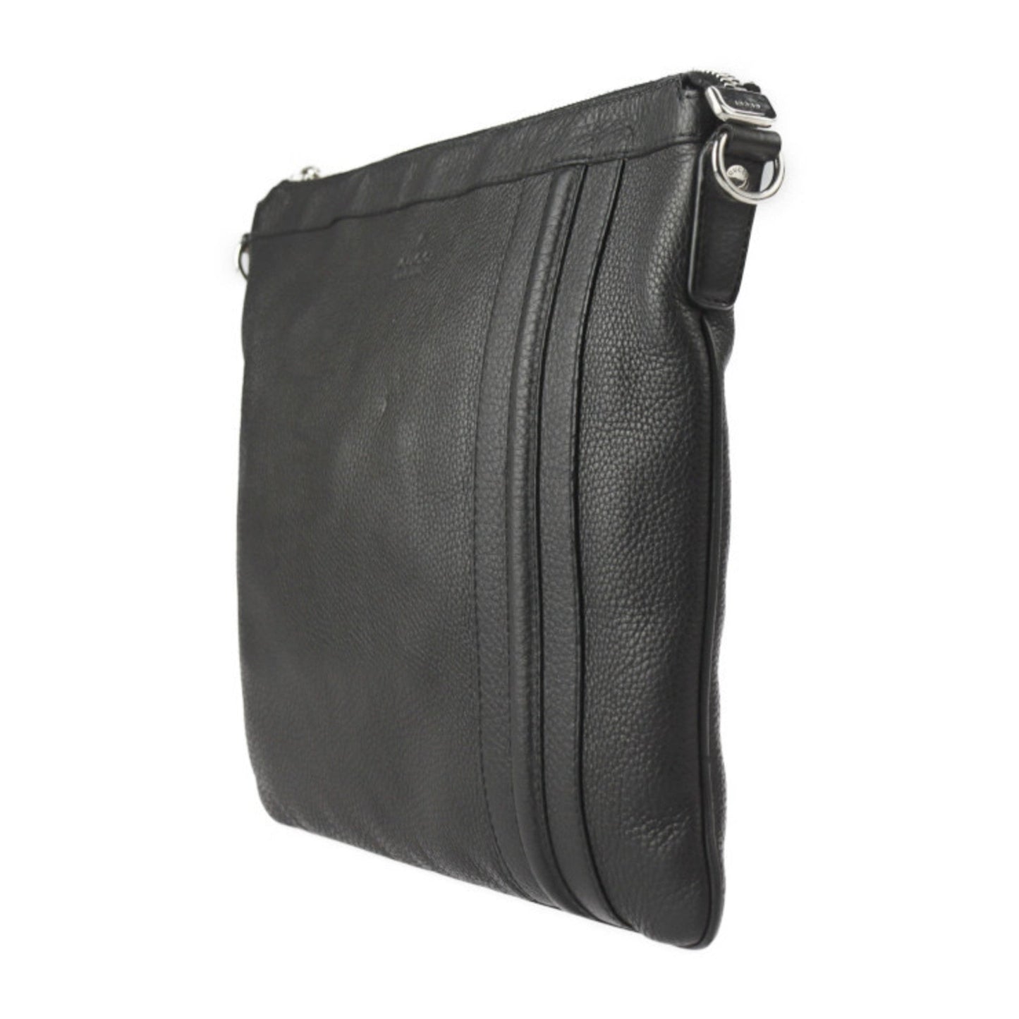 Gucci Black Leather Messenger Bag Shoulder Bag