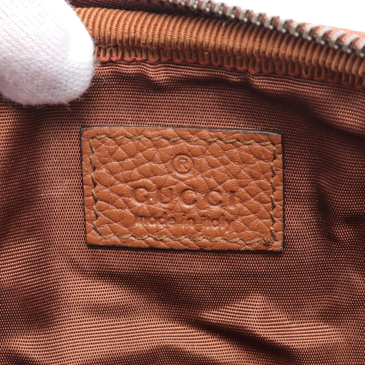 Gucci Brown Leather Shoulder Bag
