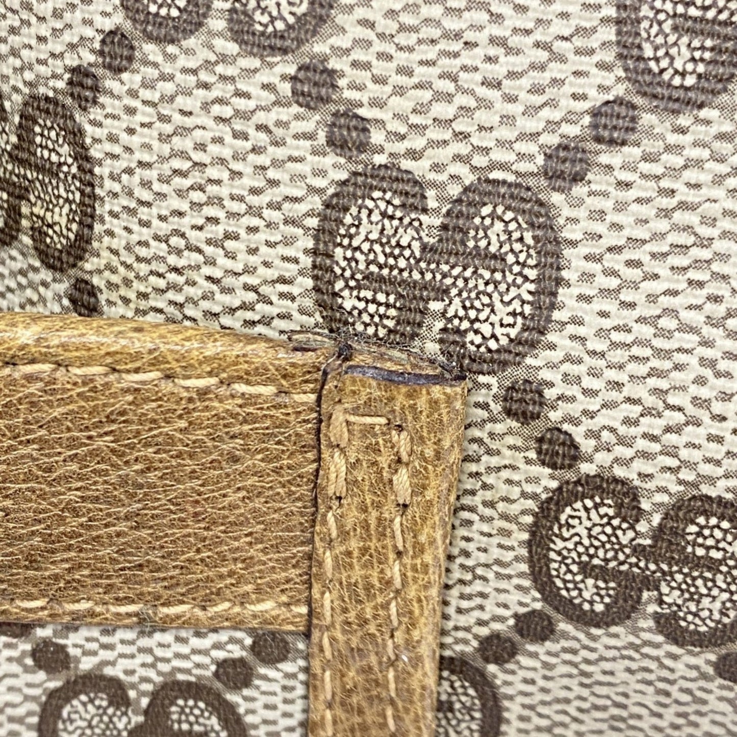 Gucci Brown Pvc Tote Bag