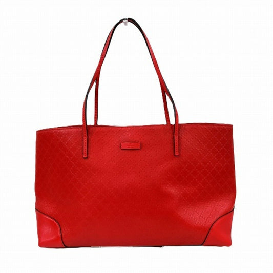 Gucci Red Color Leather Tote Bag ()