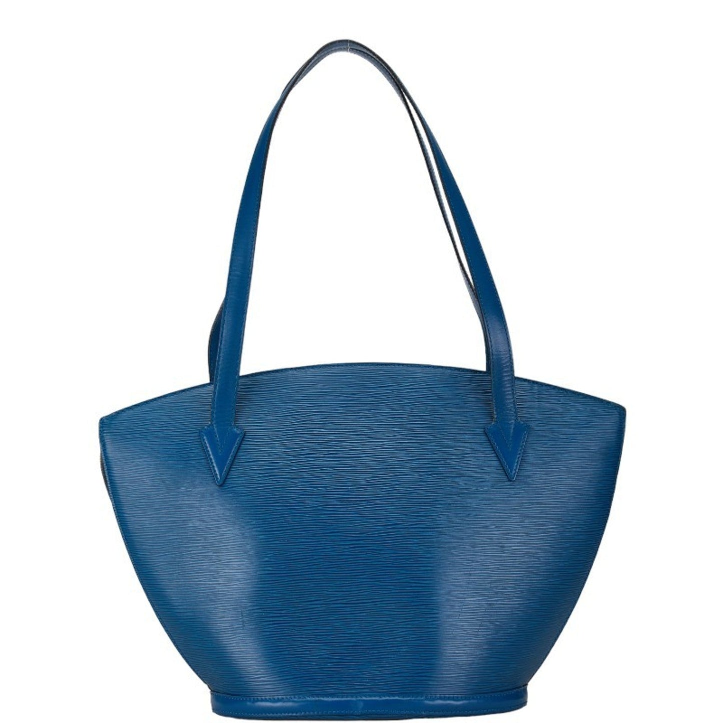 Louis Vuitton Toledo Blue Leather Shoulder Bag Tote Bag