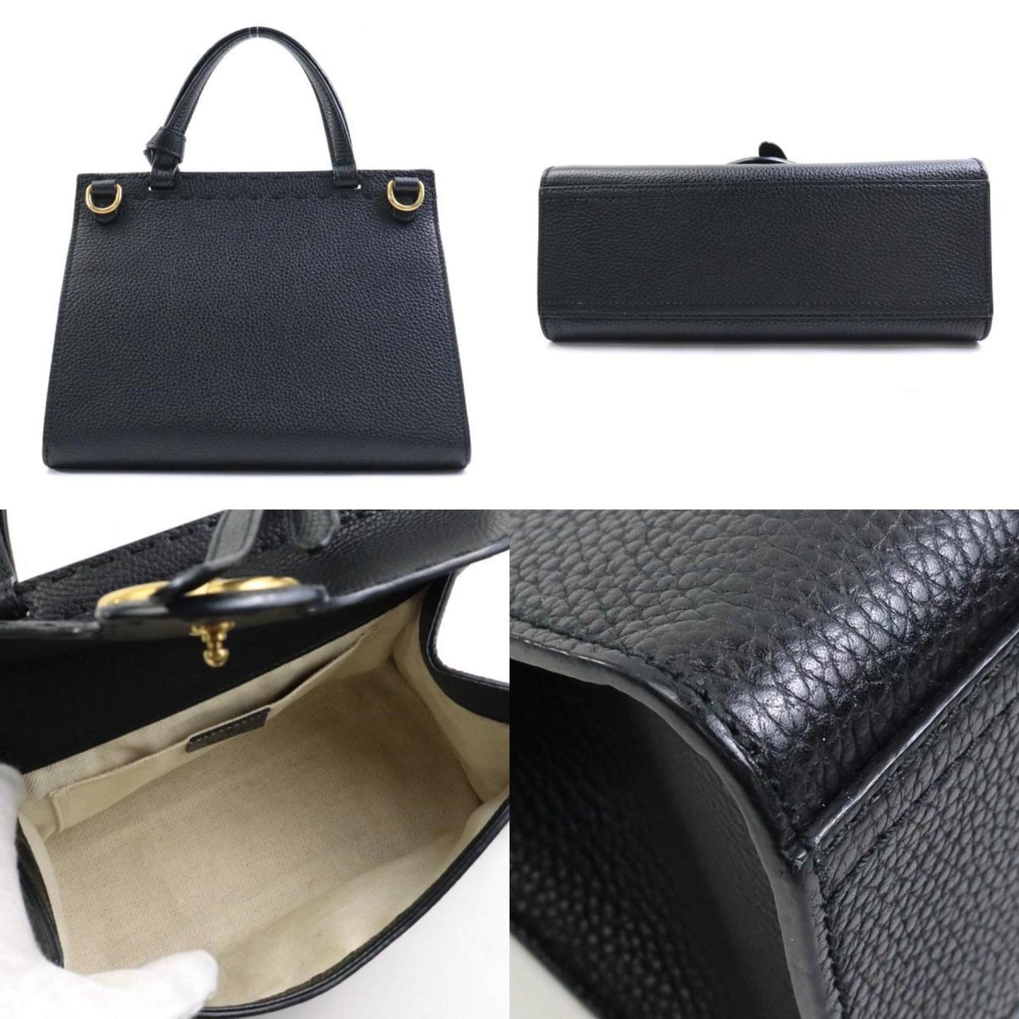 Gucci Black Leather Handbag