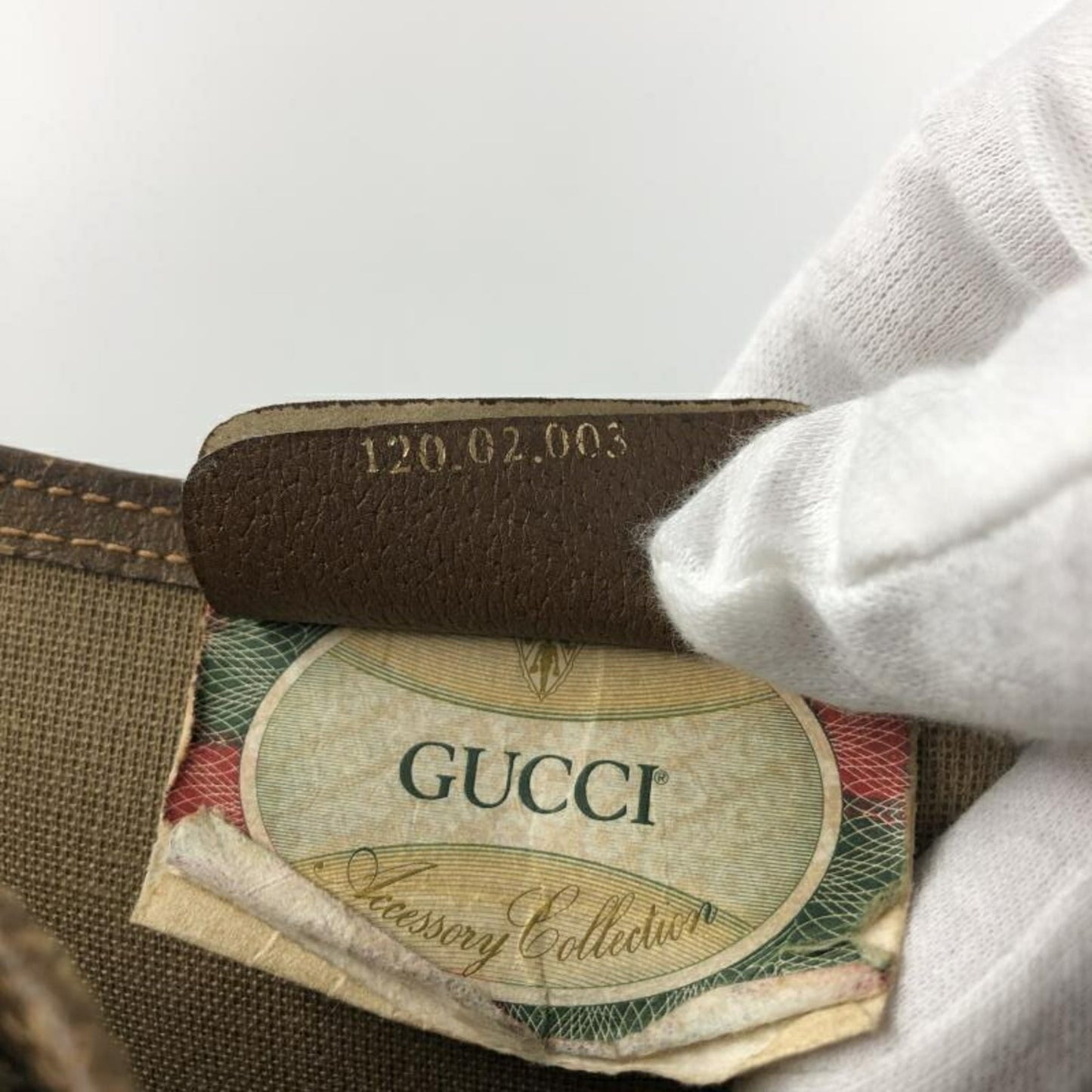 Gucci Sherry Line Blue Leather Tote Bag