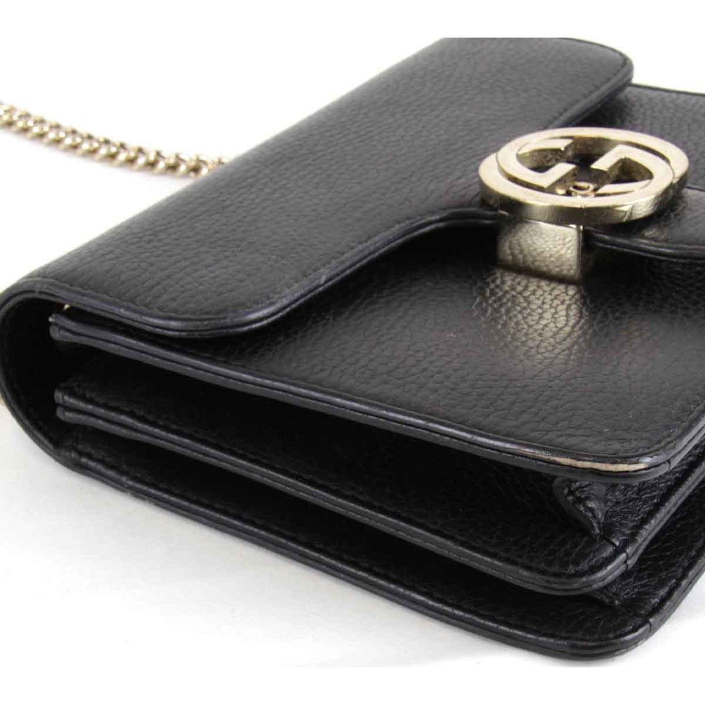 Gucci Black Leather Shoulder Bag