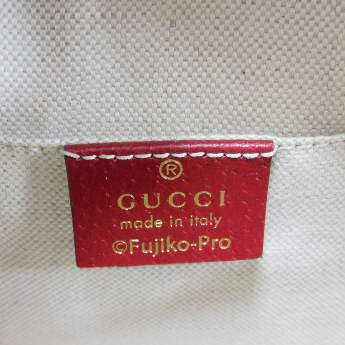 Gucci Brown Red Color Gg Supreme Canvas Leather Handbag Shoulder Bag