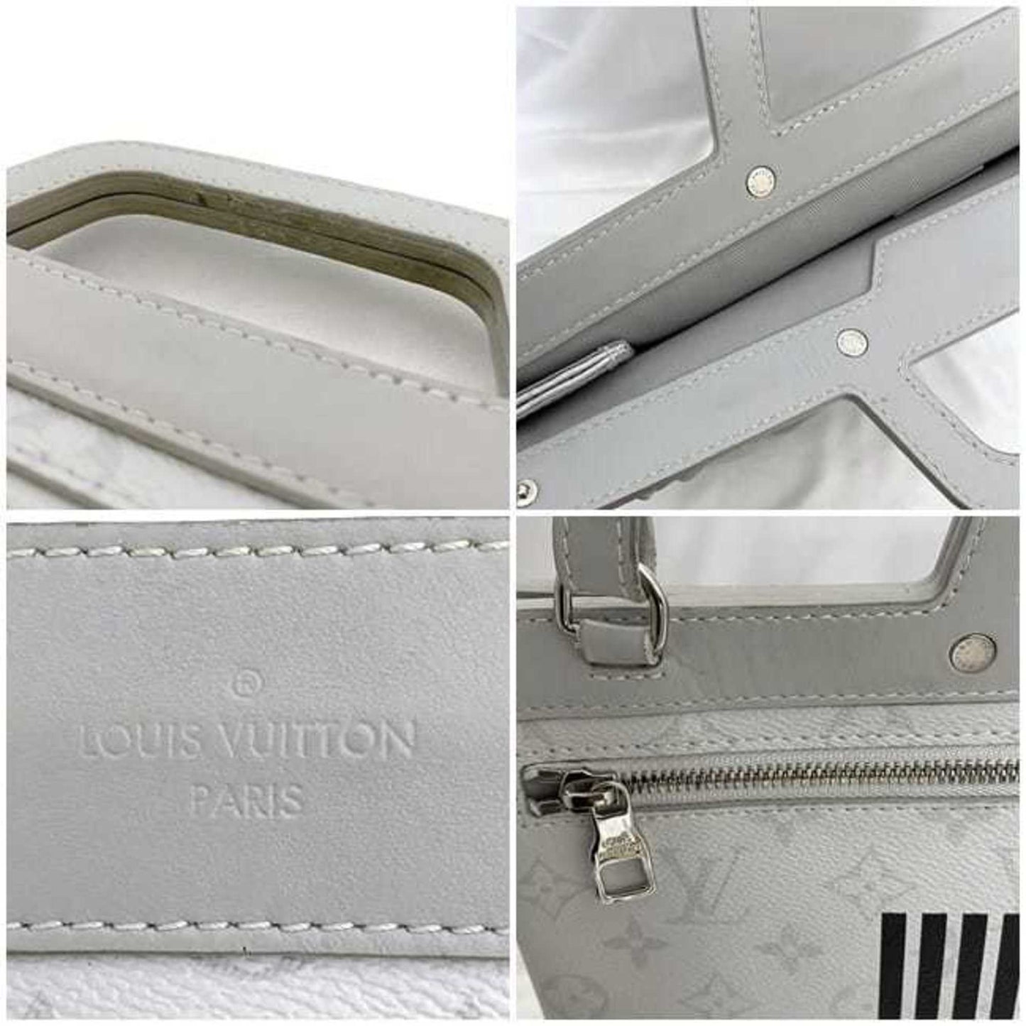 Louis Vuitton Monogram Gray White Monogram Shoulder Bag Tote Bag