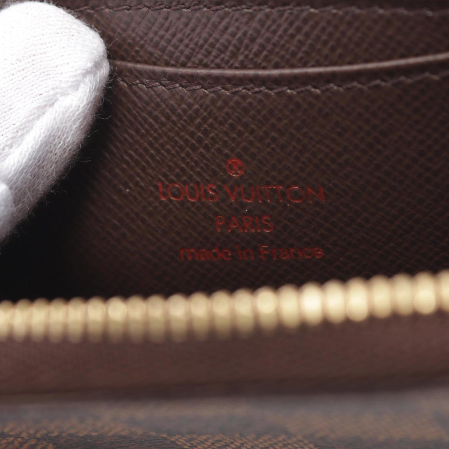 Louis Vuitton Damier Brown Coated Canvas Chain/Shoulder Wallet
