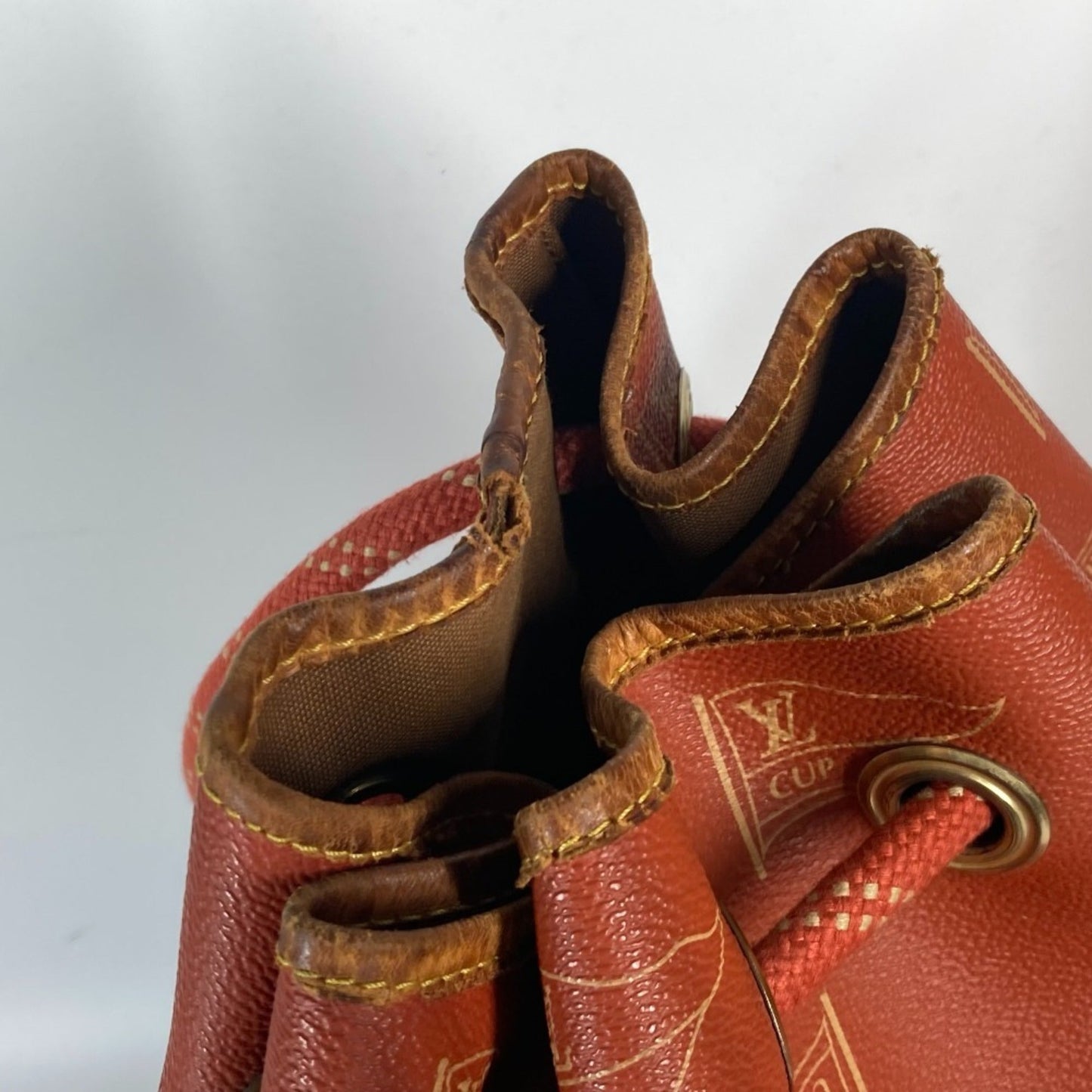 Louis Vuitton Brown Pvc Leather Shoulder Bag