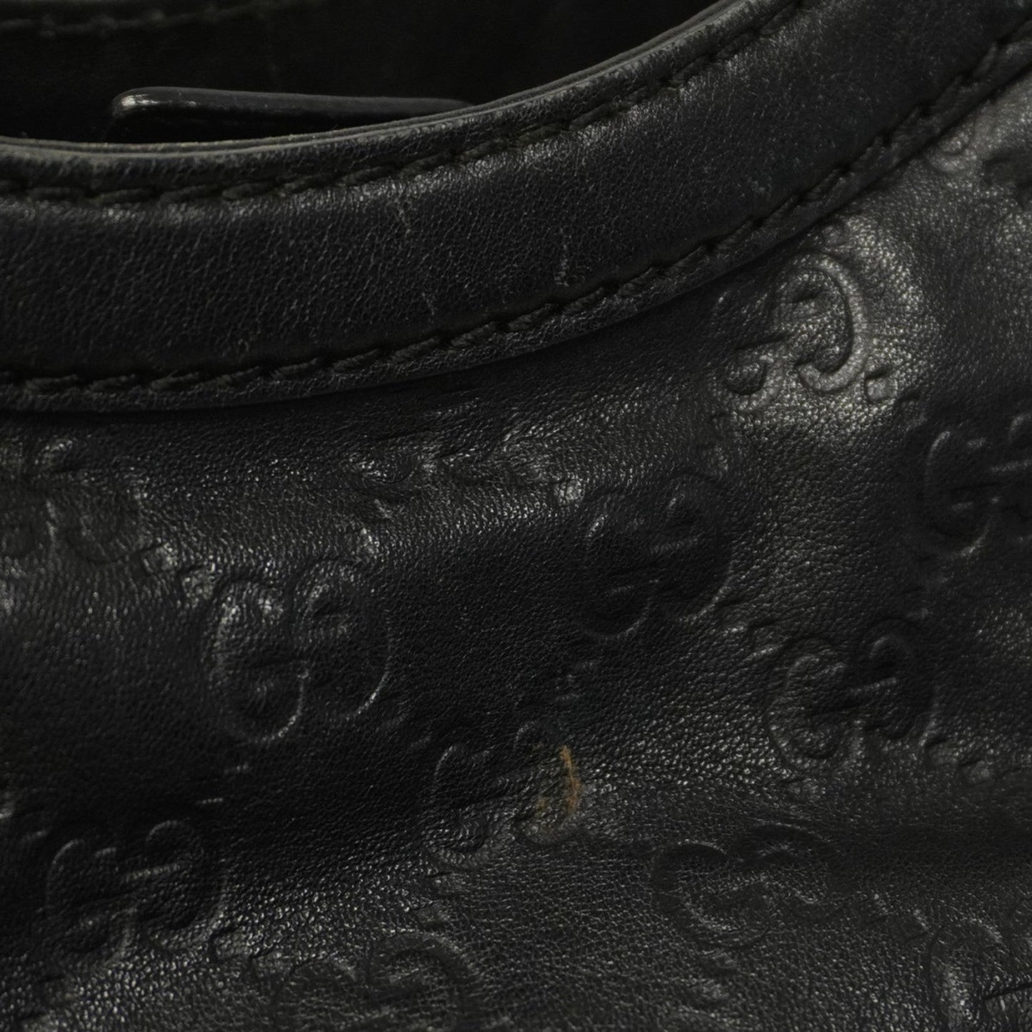 Gucci Black Leather Tote Bag