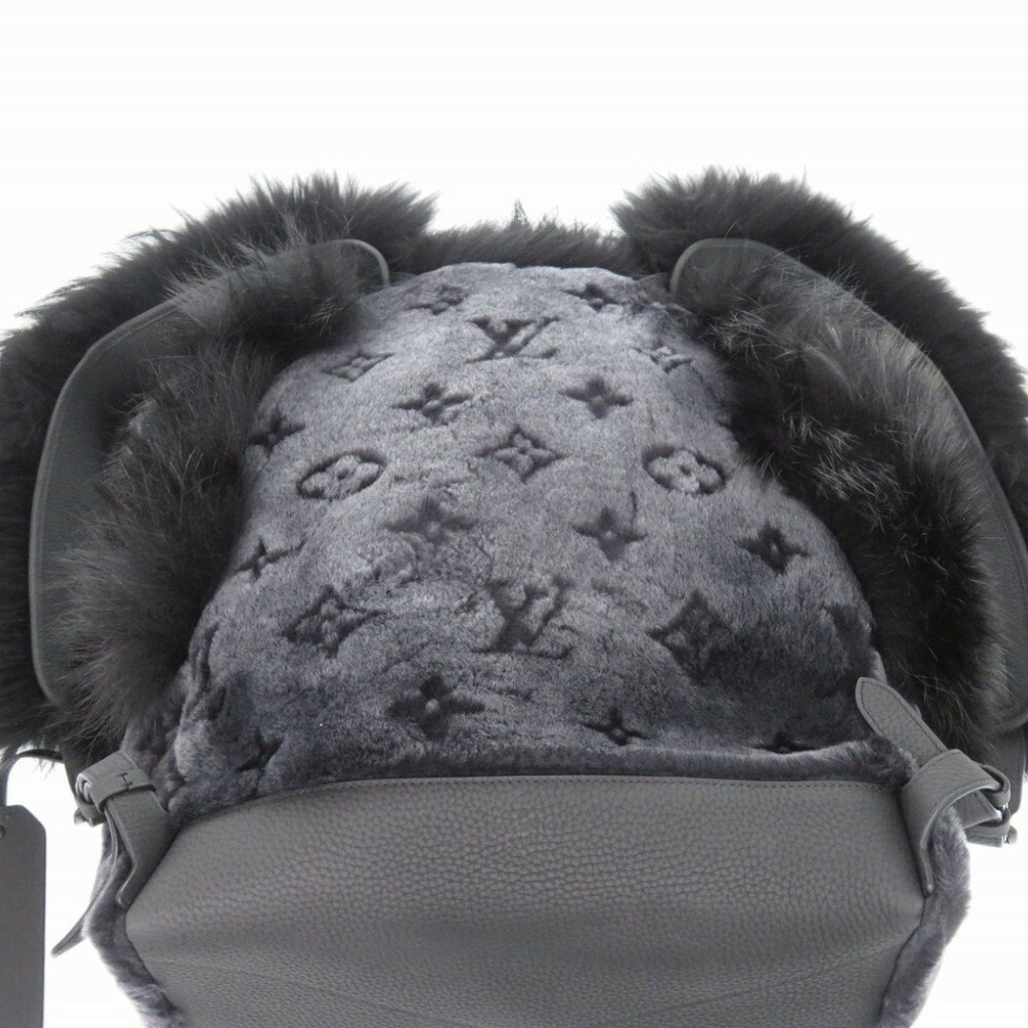 Louis Vuitton Black Brown Gray Leather Backpack