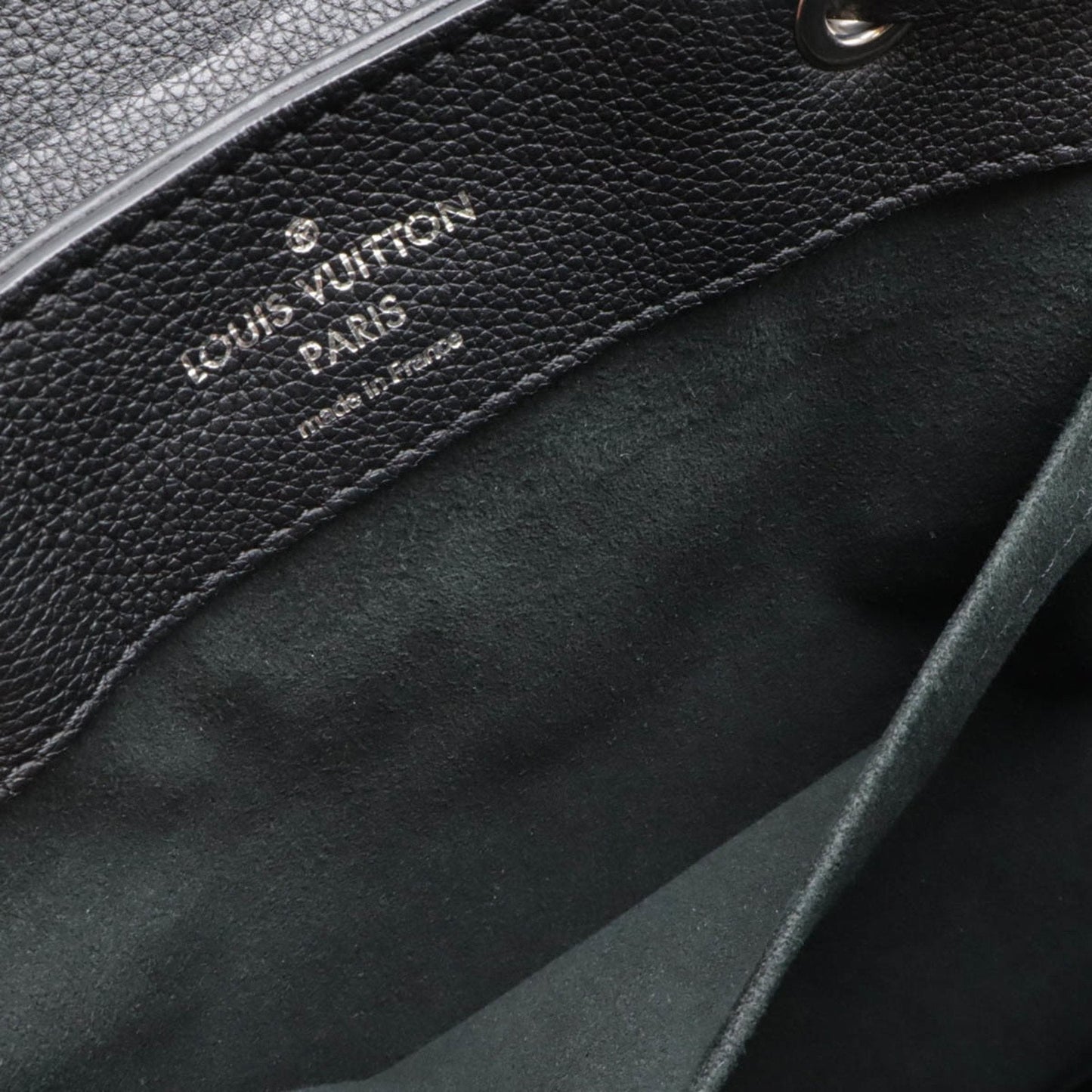 Louis Vuitton Black Noir Leather Backpack