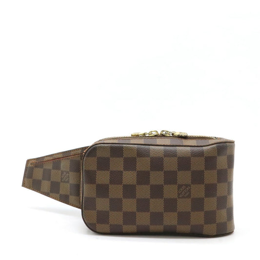 Louis Vuitton Brown Damier Canvas Pvc Shoulder Bag Sling Bag ()