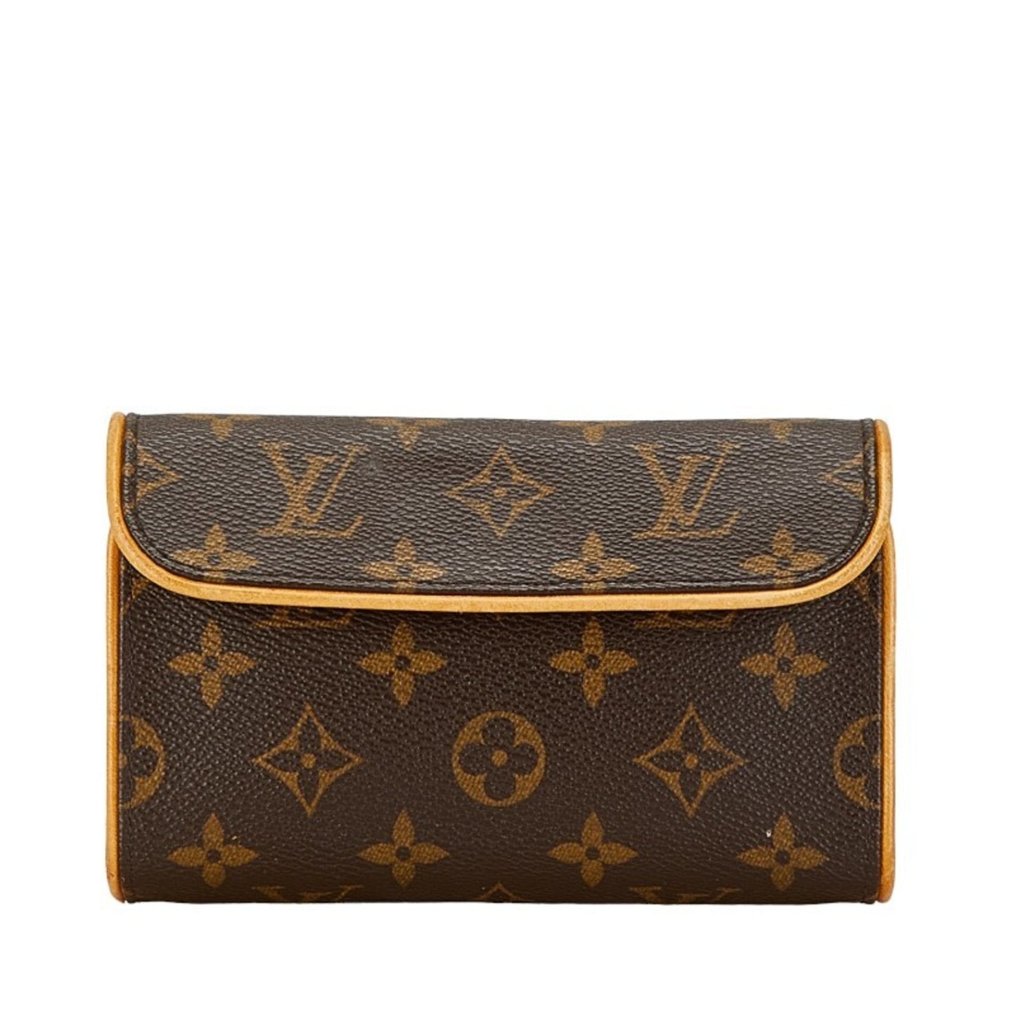Louis Vuitton Brown Pvc Leather Pochette Shoulder Bag ()