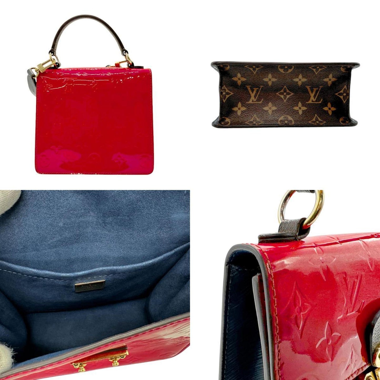 Louis Vuitton Sacrlet Monogram Vernis Handbag Shoulder Bag