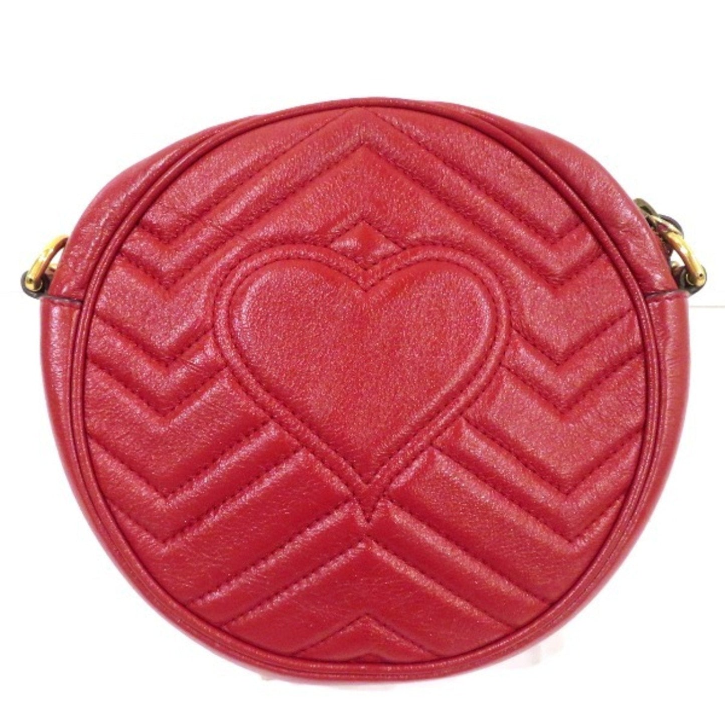 Gucci Red Color Leather Shoulder Bag