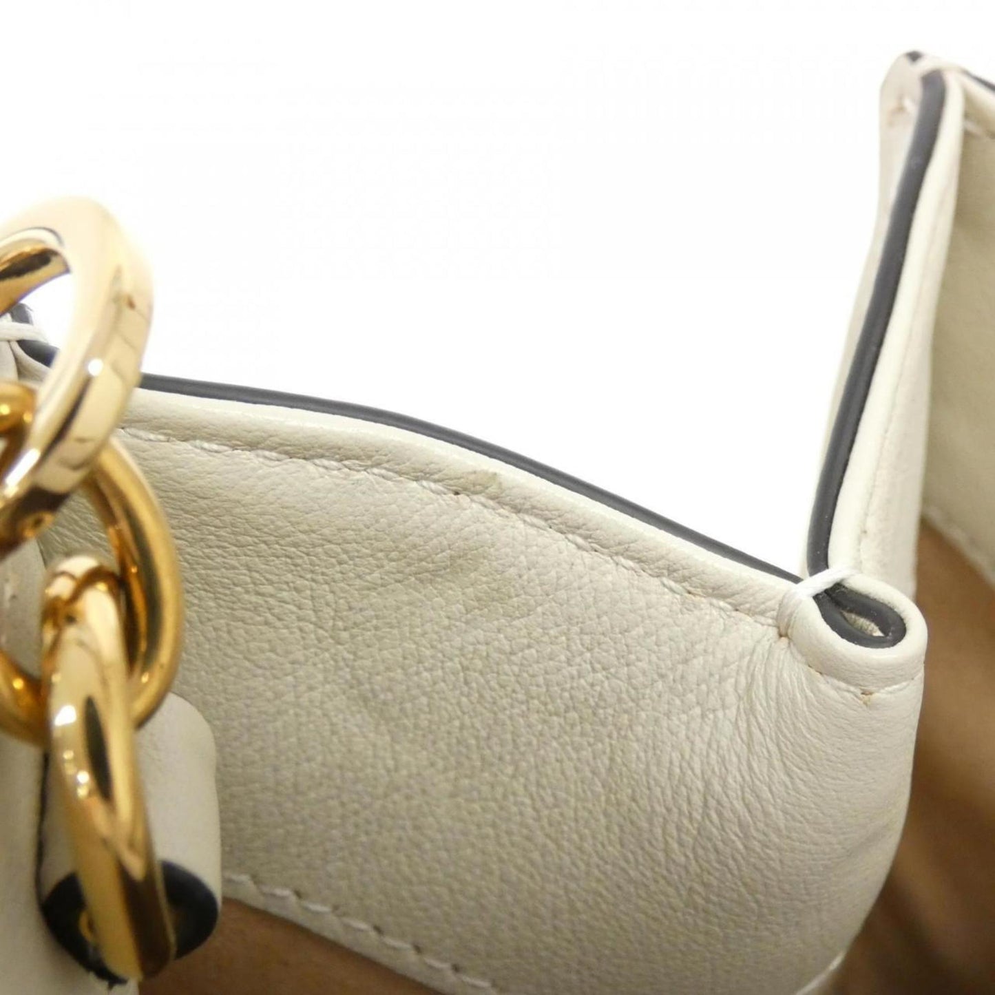 Gucci White Leather Handbag