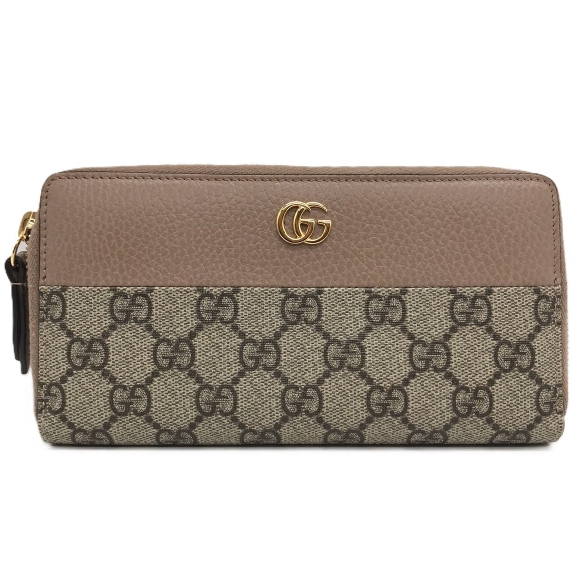 Gucci Beige Gg Supreme Long Wallet (Bi-Fold) ()