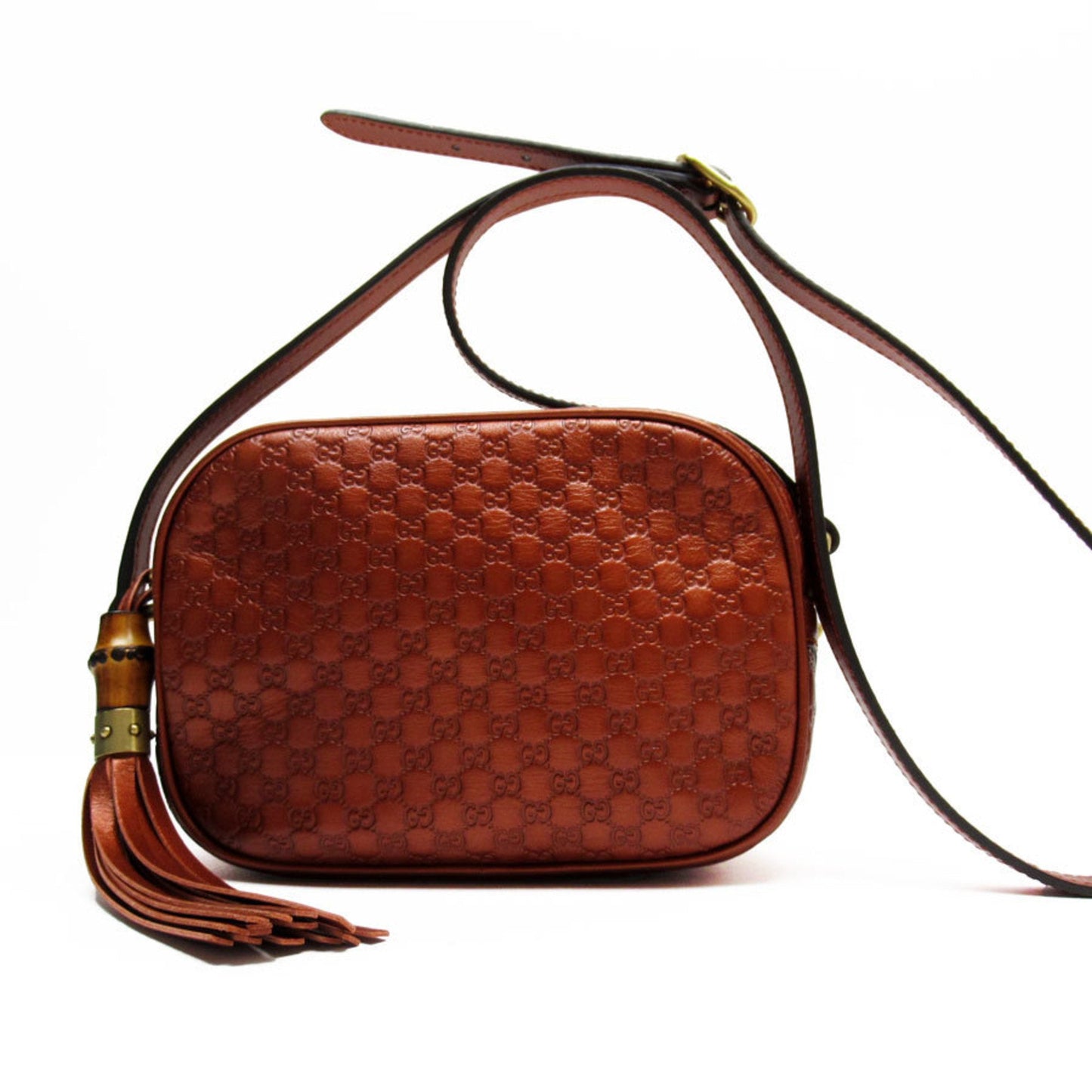 Gucci Metallic Brown Leather Shoulder Bag ()