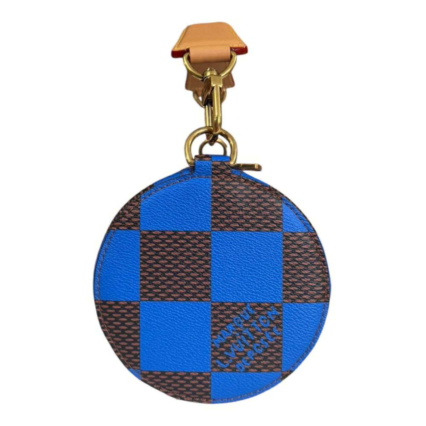 Louis Vuitton Blue Brown Canvas Shoulder Bag