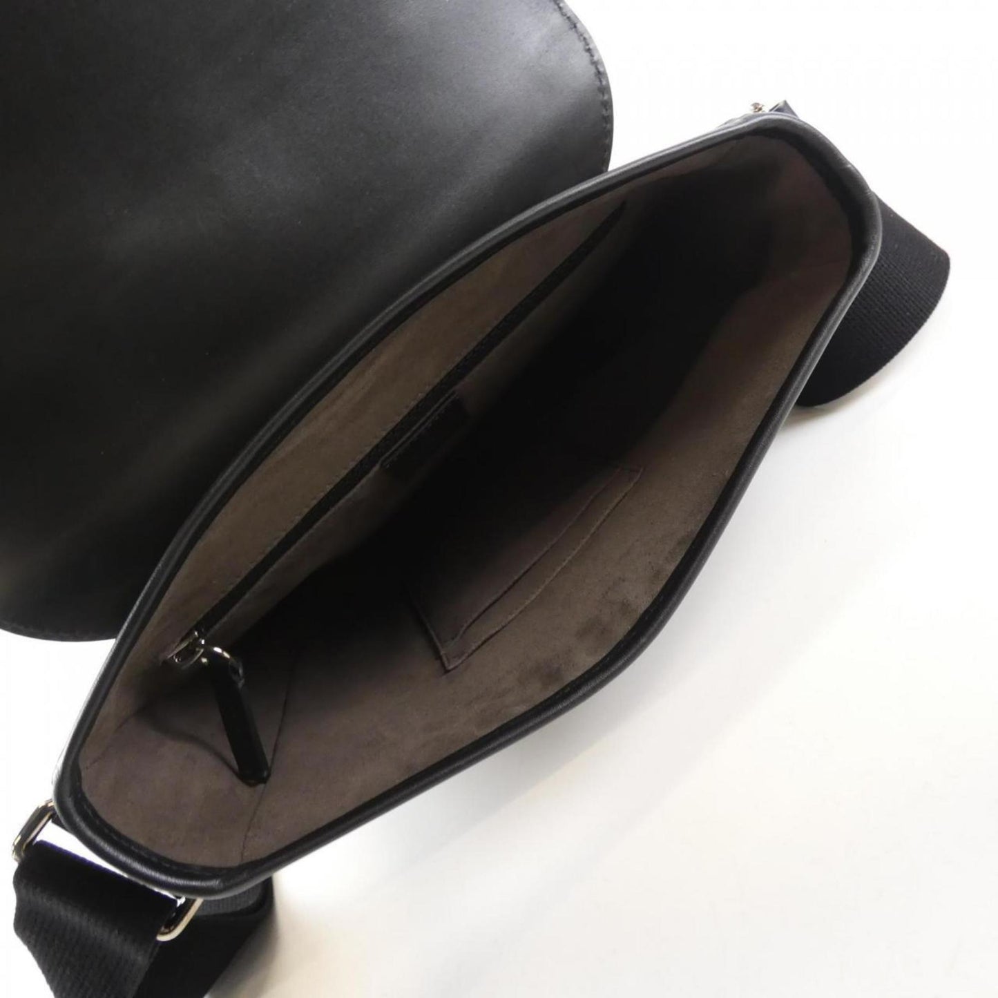 Gucci Beige Black Gg Supreme Leather Shoulder Bag