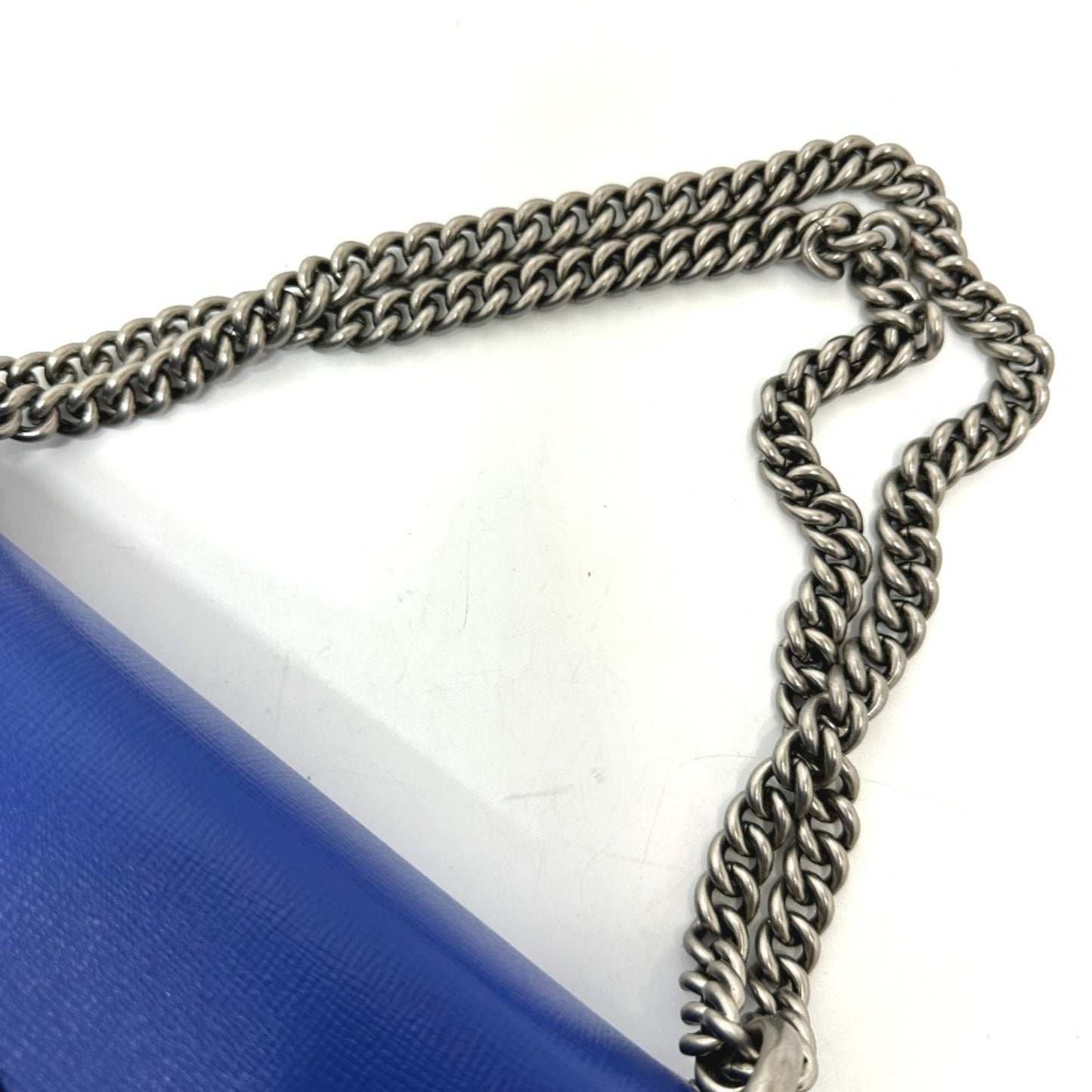 Gucci Blue Leather Shoulder Bag